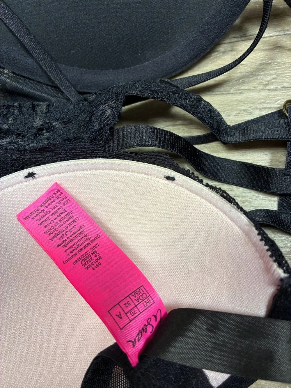 La Senza 2 Push Up Bras Obsession Plunge Lace Hello Sugar